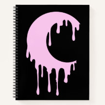 Gothic Witch Black Roze Dripping Moon Silhouette