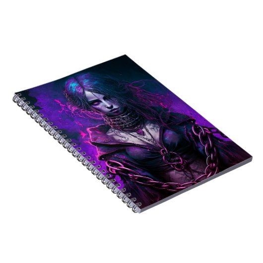 Gothic Witch Girl Notitieboek (Rechterzijde)