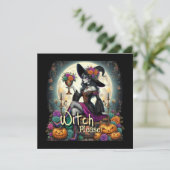 Gothic Witch Halloween Fantasy Art Grocery Bag (Staand voorkant)
