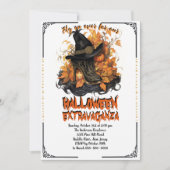 Gothic Witch Laarzen Halloween Kaart (Voorkant)