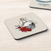 Gothic Witch Love Potion Bier Onderzetter (Linkerzijde)