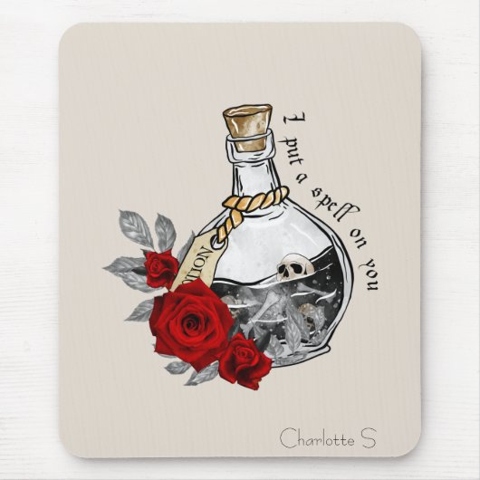 Gothic Witch Love Potion Muismat (Voorkant)