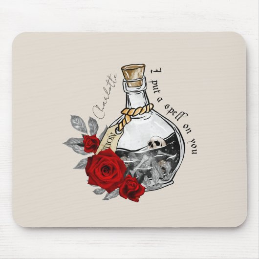 Gothic Witch Love Potion Muismat (Voorkant)