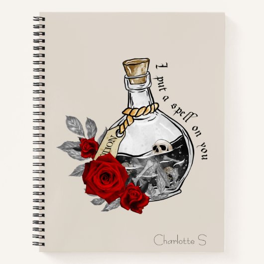 Gothic Witch Love Potion Notitieboek (Voorkant)