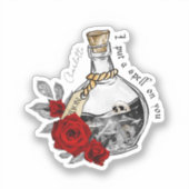 Gothic Witch Love Potion Sticker (Voorkant)