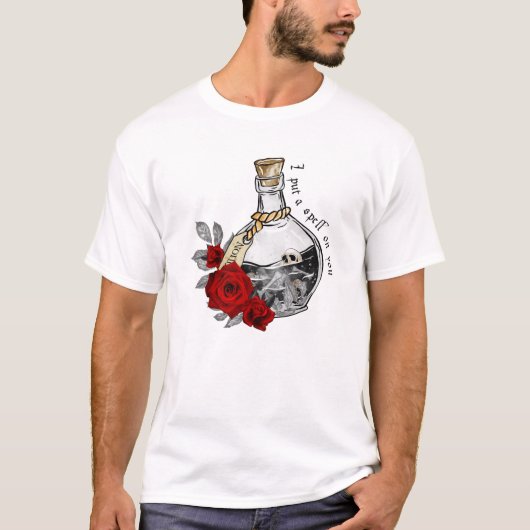 Gothic Witch Love Potion T-shirt (Voorkant)