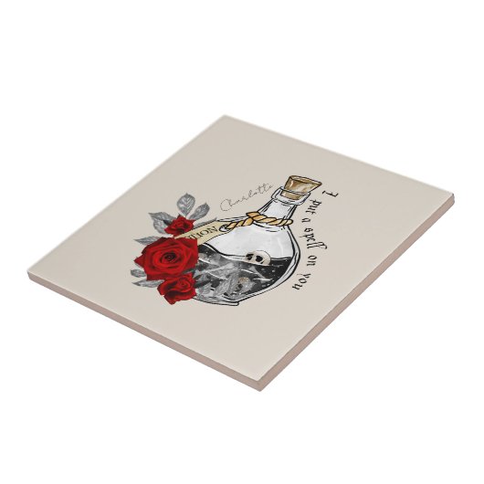 Gothic Witch Love Potion Tegeltje (Zijkant)