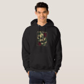 Gothic Witch Pagan Wiccan Wicca Roses & Skulls Hoodie (Voorkant volledig)