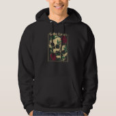 Gothic Witch Pagan Wiccan Wicca Roses & Skulls Hoodie (Voorkant)