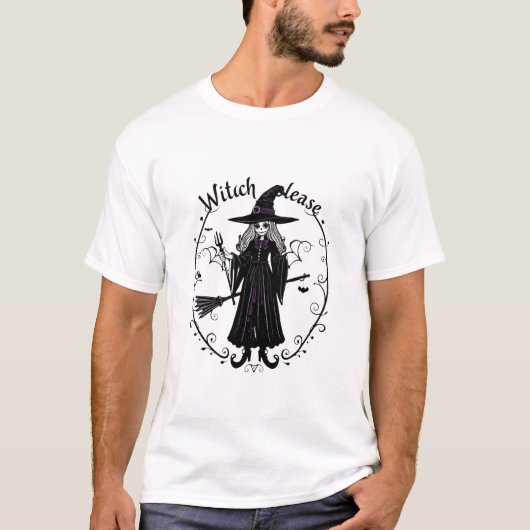 Gothic "Witch Please" T-shirt (Voorkant)
