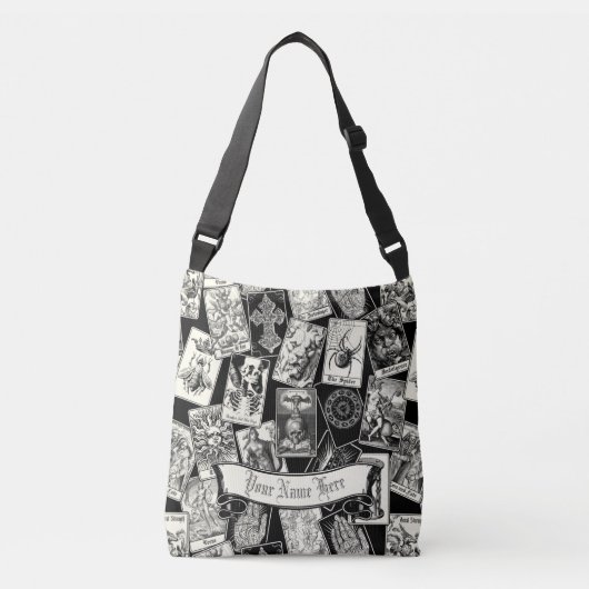Gothic Witch Witchcraft Apothecary Tarot Kaarten Crossbody Tas (Voorkant)