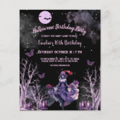 Gothic Witch zestien 16e Halloween Verjaardagsfees (Voorkant)