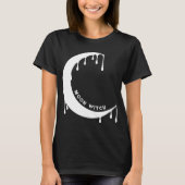 Gothic Witchcraft Dripping Moon Gothic Witch T-shirt (Voorkant)