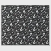 Gothic Witchcraft Love Potion Schedel harten Cadeaupapier (Vlak)
