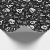 Gothic Witchcraft Love Potion Schedel harten Cadeaupapier (Hoek)