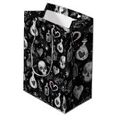 Gothic Witchcraft Love Potion Schedel harten Medium Cadeauzakje (Achterkant Gekanteld)