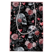 Gothic Witchcraft Skulls met Rozen Medium Cadeauzakje (Achterkant)