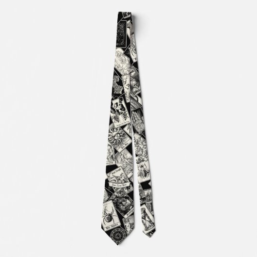 Gothic Witchcraft Tarot Kaarten Magicische Stropda Stropdas (Voorkant)