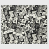 Gothic Witchcraft Tarot Kaarten Victoriaans Gothic Cadeaupapier (Vlak)