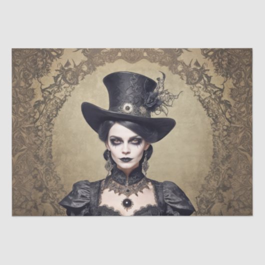 Gothic Witch's Elegance - Decoupage - Tissuepapier (Voorkant)