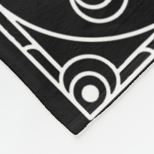 Gothic Witchy Coven Bruid Tarot Halloween Bachelor Fleece Deken (Hoek)