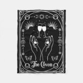 Gothic Witchy Coven Bruid Tarot Halloween Bachelor Fleece Deken (Voorkant)