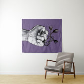 Gothic Witchy Pagan Halloween Wandkleed (In Situ (horizontaal))