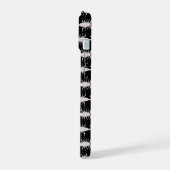 Gothic Witte Bruiloft Schorpioenen Patroon iPhone 15 Case (Linkerkant)