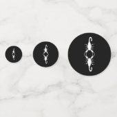 Gothic Witte Trouw Schorpioenen Custom Confetti (Voorkanten)