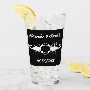 Gothic Witte Trouw Schorpioenen Custom Glas