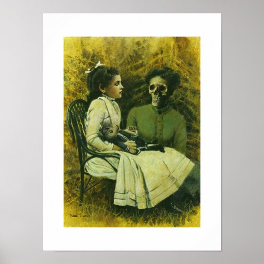 Gothic Wolf Child Fine Art Print (Voorkant)