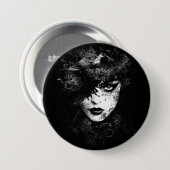 Gothic Woman Ronde Button 7,6 Cm (Voorkant /achterkant)