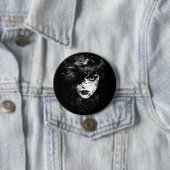 Gothic Woman Ronde Button 7,6 Cm (In situ)