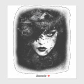 Gothic Woman Sticker (Vel)