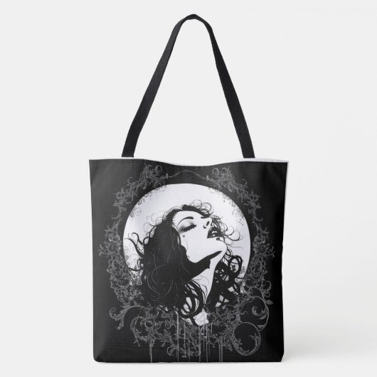 Gothic Woman Tote Bag (Achterkant)