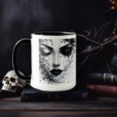 Gothic Woman's Face Mok