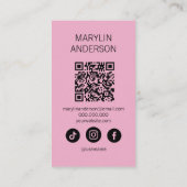 Gothic "Work Your Magic" schoonheid en make-up Visitekaartje (Achterkant)