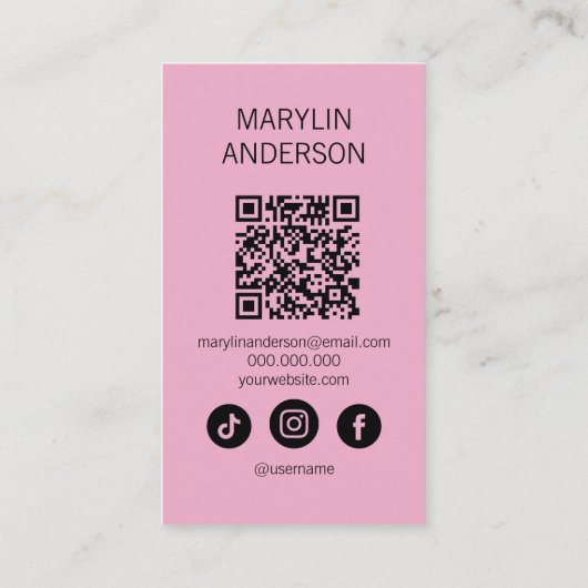 Gothic "Work Your Magic" schoonheid en make-up Visitekaartje (Achterkant)