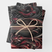 Gothic Wrapping Paper Flat Sheet - Set van 3 (In situ)