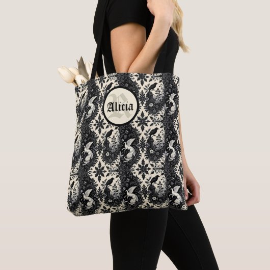 Gothic Yin Yang Tote Bag (Dichtbij)