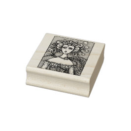 GOTHIC ZEEMEERMIN FANTASY RUBBER STEMPEL * Aanpass