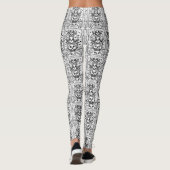 GOTHIC ZIE GEEN EVIL CEMETERY SKELETON LEGGINGS He (Achterkant)
