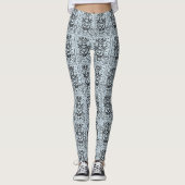 GOTHIC ZIE GEEN EVIL CEMETERY SKELETON LEGGINGS He (Voorkant)