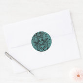 GOTHIC ZIE GEEN EVIL, CEMETERY SKELETON STICKERS (Envelop)