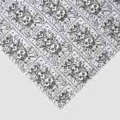 GOTHIC ZIE GEEN EVIL, CEMETERY SKELETON WEEFSUE PA TISSUEPAPIER (Detail)