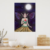 Gothic Zigeuner Elf Poster van Molly Harrison (Keuken)