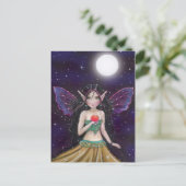 Gothic Zigeuner Elf Postkaart door Molly Harrison (Staand voorkant)