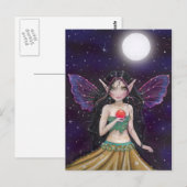 Gothic Zigeuner Elf Postkaart door Molly Harrison (Voorkant / Achterkant)