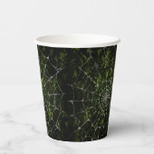 Gothic Zilver Web verontwaardigd Papieren Bekers (Achterkant)