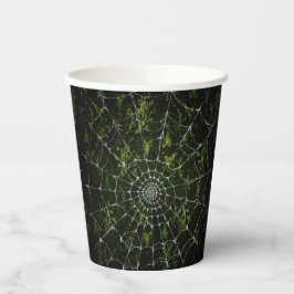 Gothic Zilver Web verontwaardigd Papieren Bekers